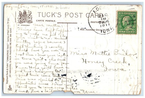 1911 christmas holly berries - 1911,