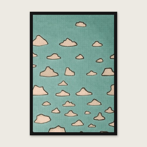 Loganberry scattered gouache - loganberry,